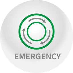 icona di interruttore di emergenza